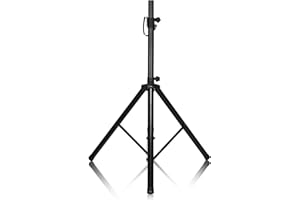 RELAX4LIFE Cavalletto Treppiedi per Casse Acustiche, Treppiedi per Speaker Altoparlante, Altezza Regolabile tra 97-183 cm, PA Stand Altoparlante Cavalletto Stabile in Metallo