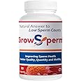 Samika Nutricare Grow Sperm 30 Veg Capsules Natural Answer To Low Sperm Count -Male Fertility Supplement - Sperm Count and Motility Support Pack of 1