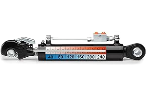 FKS Hydro Hydraulischer Oberlenker Kat 1/2 mit Fanghaken/Anschweißende Einbaulänge 470mm 145mm Hub