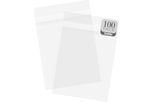 Golden State Art, Transparente Beutel für Matten, Bilder, säurefrei, 17,8 x 22,9 cm, 100 Stück