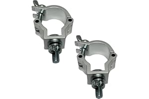 TEK audio ⌀32-35mm lighting Clamp - Half Coupler Truss Clamp Stage Lights Clamp, Lighting O-Clamps for DJ Par Lights Spot Lights (2 of 32 to 35mm)