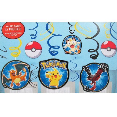 Amscan International 671844 Pokémon hängende Dekoration Swirl - 3