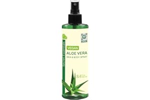 SECRET ESSENTIALS - BEAUTY, ART, NATURALS - SES Secret Essentials Gel à l'aloe vera 100% bio et végétalien 250 ml pour les peaux et les cheveux secs, brûlés de soleil et irrités Unisexe
