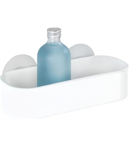 Tablette Murale Salle De Bain Bralia - Fixation Turbo-Loc Sans Perçage - 30x8.5x12 Cm - Noir - Pour Douche