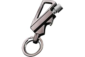 YGCHEN 3-i-1 evig tändare, eldtändare i metall med flasköppnare, mini multifunktionell tändare för ryggsäck och nycklar, perfekt för camping, vandring och nödsituationer - praktisk present till män