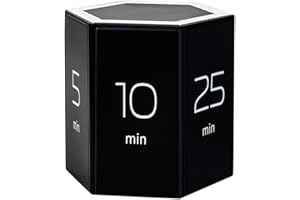 Fiorky Timer kostkowy, cyfrowy zegar kuchenny, sześciokąt odwracany narzędzie do odliczania przypomnienia zarządzanie czasem i ustawienia odliczania, do nauki, gotowania, ćwiczeń biurowych