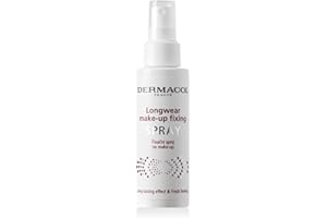 Dermacol Longwear Makeup Spray Fissante, a lunga durata, finitura opaca, trucco a prova di sbavature e di trasferimento, per tutto il giorno, rinfrescante e idratante - 100 ml