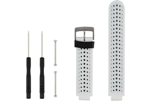 FUFSAWS Fit-power Bracelet de rechange en silicone souple pour montre connectée Garmin Forerunner 235 / 235 Lite / 220 / 230 / 620 / 630 / 735