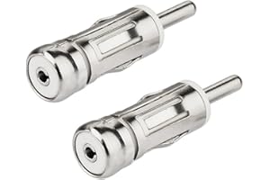 NyxSeat 2 adaptery anteny samochodowej, uniwersalny adapter stereo, wtyk doposażeniowy DIN do odbiornika radia samochodowego