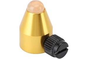 LUQEEG Accesorio para Pies de Diapasón, Pies de Diapasón de Aleación de Aluminio con Base de Cristales para Meditación, Alivio del Estrés, Canalización de Energía (PINK)