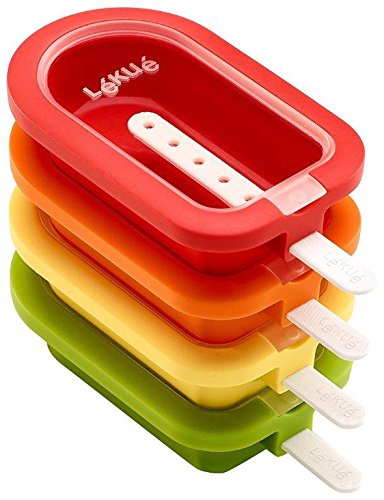 Lékué 3400221s01u150 Backform Eskimo stapelbar Silikon Mehrfarbig 7 x 9,8 x 11,5 cm 4 teilig - 2