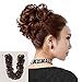 PRETTYSHOP XXXL Hairpiece Hair Wrap Scrunchie Scrunchy Updos, VOLUMINOUS, Curly Messy Bun,