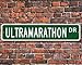Produktbild Ultramarathon, Ultramarathon Zeichen, Ultramarathon Fan, Ultramarathon Geschenk, Ultramarathon Läufer, Custom Street, Qualität Metall Schild