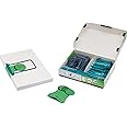 Jalema 5721000 Archiving Kit with Clips Free from Clipex/PVC/Plastic for Long-Term Storage/Filling Capacity 8 cm/Pack of 100 / Green