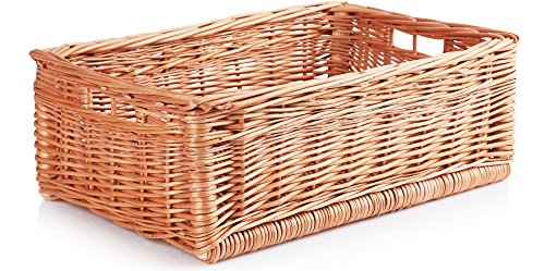 Garronda Aufbewahrungskorb Weidenkorb SZU_W (M – 45 cm x 30 cm x 16 cm) - 4