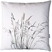 Gräser Kissen, filigran, Kissenbezug, 50x50cm, Baumwolle
