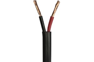 Wire4u 12V 24V AUTOMOTIVE 2/3/4/5/7 CORE THINWALL RED/BLACK CAR CABLE WIRE ROUND/FLAT (Flat 2 Core 1.0mm² 16.5Amps, 10 Metres)
