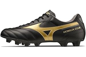 Mizuno Morelia II Club, Scarpe da Football, Unisex - Adulto, Black/Gold (Numeric_43)