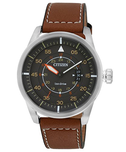 Citizen Herren-Armbanduhr Analog Quarz Leder AW1360-12H Citizen Herren-Armbanduhr Analog Quarz Leder AW1360-12H