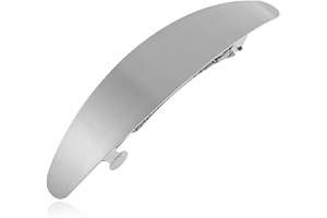 PPX Molletta per Capelli Lunga e Sottile, Fermagli per Capelli in Metallo Stili di Capelli in Stile Francese Fermagli per Capelli per Donne e Ragazze (Argento)