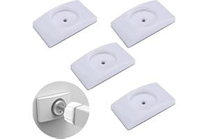 DFSUCCES Wall Guard Protector, 4Pcs Safety Gate Wall Protector,Gate Wall Protector,Wall Guard Pads,Stair Gate Extension Baby Gate Wall Protector, for Protect Door Stair Wall Surface (White)