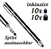 Premium Touchstift schwarz mit 20 x Ersatzspitzen Eingabestift Stylus Touch Pen