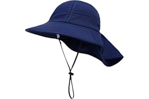 SEYUFN Baby Sun Hat Girl Boy Neck Protection Hat Children Breathable Bucket Hats Baby Girl Beach Hat Sombrero de Verano para niños pequeños