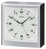 Seiko Wecker Analog Kunststoff Silber QHE129K