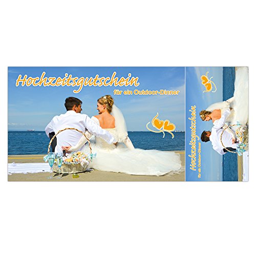 Hochzeitsspiel „Hochzeitsgutscheine für das Brautpaar“ – Das große Hochzeitsspiel mit 4 lustigen Spielmöglichkeiten für jede Hochzeitsfeier. Inklusive 12 toller Gutscheine zur Hochzeitsfeier als Spielgewinn für das Brautpaar. - 5