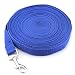 Produktbild Jinxuny Hundeleine Welpe Kettenseil Walking Lead Leine Pet Hund Zugseil Double Head einstellbar schwarz für Hund Walking Laufen Training (Color : Blau, Size : 3m*2cm)