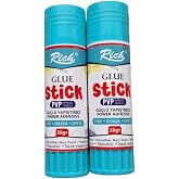 Rich&reg; Glue Stick, PVP Geliştirilmiş Form&uuml;l, G&uuml;&ccedil;l&uuml; Yapıştırıcı, Yıkanabilir, Toksik Madde İ&ccedil;ermez, 36gr, 2'li Paket