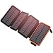 Produktbild Hiluckey Solar Powerbank 25000mAh Wasserdicht Solar Ladegerät mit Dual 2,1A Output und LED Leuchten Tragbar Power Bank Externer Akku für iPhone, Samsung Galaxy, iPad und Smartphones