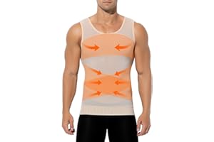 Casey Kevin Compressione Uomo Shapewear Canotta Contenitiva Snellente Intimo Modellante Dimagrante Fascia Pancia Sportivo Fitness Canottiera Canottiere Intimo Elasticizzato