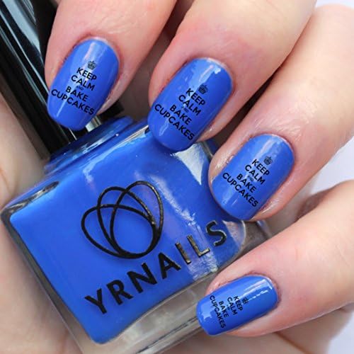 Keep Calm and Bake Cupcakes Nail Decals by YRNails