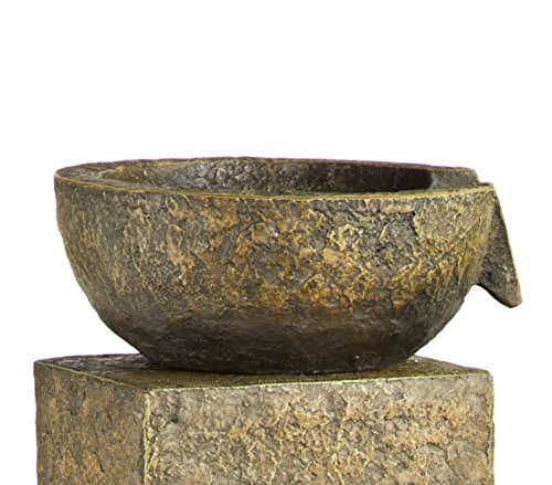 Dehner Polyresin Brunnen Schalen mit LED Beleuchtung, ca. 81 x 39 x 39 cm, 20 kg - 3