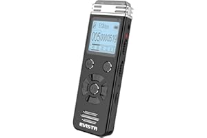 EVISTR V508 64GB Digital Voice Recorder - Audio Dictaphone Recording Device with Playback - Portable Sound Recorder with Noise Reduction Password for Lectures Meetings