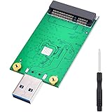 ELUTENG mSATA Adapter, ELUTENG mSATA to USB 3.0 Adapter, USB mSATA SSD Reader, 50mm Mini SATA Converter as Portable Flash Dri