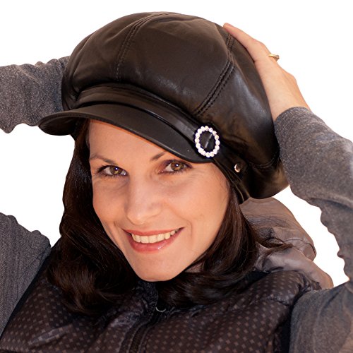 ladies leather cap