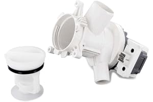 DL-pro Ablaufpumpe für Beko Blomberg 2840940200 Pumpe Entleerungspumpe Abwasserpumpe Hanyu mit Pumpenkopf und Sieb für Waschmaschine