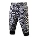 Price comparison product image Halijack Men Shorts, Summer Camouflage Elastic Waist Cotton Short Pants with Pocket Pencil Pants Baggy Casual Gym Workout Jogging Lightweight Camo Sweatpants Sportswear Loungewear (XL, GrayB)
