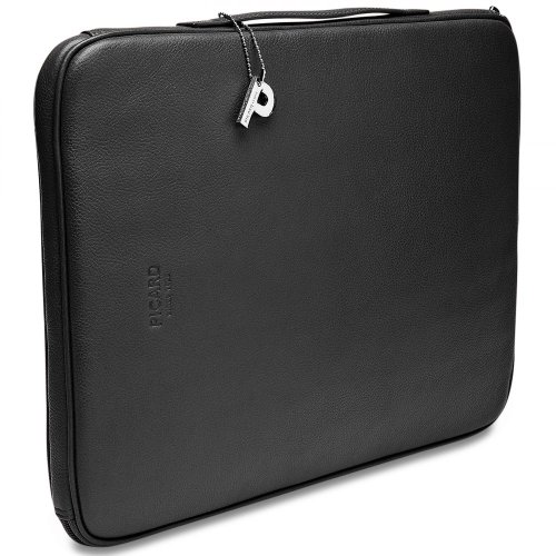 Picard 8112 Busy Schwarz – praktische Tasche für Laptop/Notebook (15,4 Zoll), Rindsleder - 4