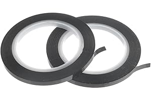 SnugZest 2 Rolls 3mm x 66m Whiteboard Tape Grid Marking Tape Black,Self Adhesive Whiteboard Tape Gridding Graphic Tape for Graphic Chart, Presentations and Artwork(COLOR:Black)