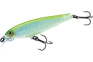 Yo-Zuri F1135 LSAC 3DS Minnow Suspending Lure, 2-3/4-Inch, Luminescent Aurora Chartreuse