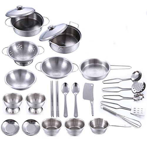 Preisvergleich Produktbild Giplar Kindergeschirr Set 25-TLG., Topf- und Küchengeräte Set, Spielzeug