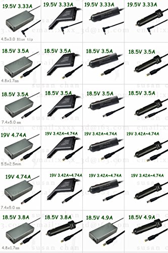 19,5 V 3,33 A 4,5 * 3,0 KFZ Adapter Ladegerät für HP Laptop Envy4 Envy6 K001TX c8 K20 Pa tpn-f112 F113 Pavilion 15 Series Notebook - 7