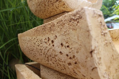 Zimmerbrunnen mit LED Beleuchtung angenehm leise Tischbrunnen Luftbefeuchter Springbrunnen Mediterran - 4