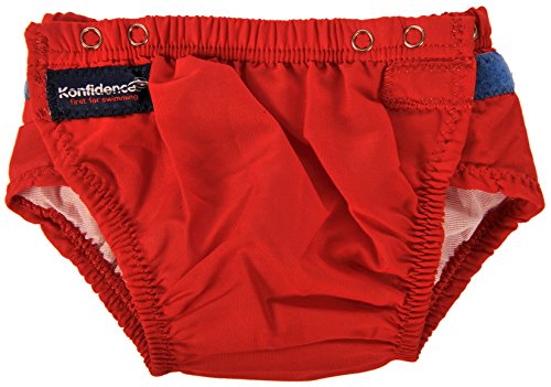 Konfidence Babies Aqua Swim Nappy - Red, One Size