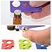 Travelmall Oil Bottles Lid Opener Essential Oil Key Tool Easily Remove Roller Caps and Orifice Reducer Inserts like Young Living 3 Pack Multi-color (3pcs)