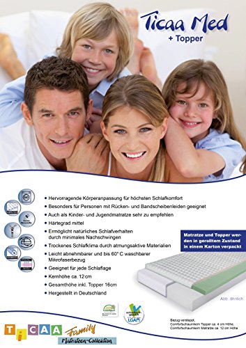 Preisvergleich Produktbild Ticaa Kindermatratze MedAllergen mit Topper