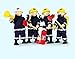 Produktbild 4 Feuerwehrmänner & Zubehör aus Holz / Biegepuppen mit Feuerwehranzug und Zubehör / Puppe - Höhe: ca. 14 cm / 3+